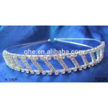 Nueva tiara de la venta al por mayor del aliexpress del rhinestone de la venta al por mayor de la manera